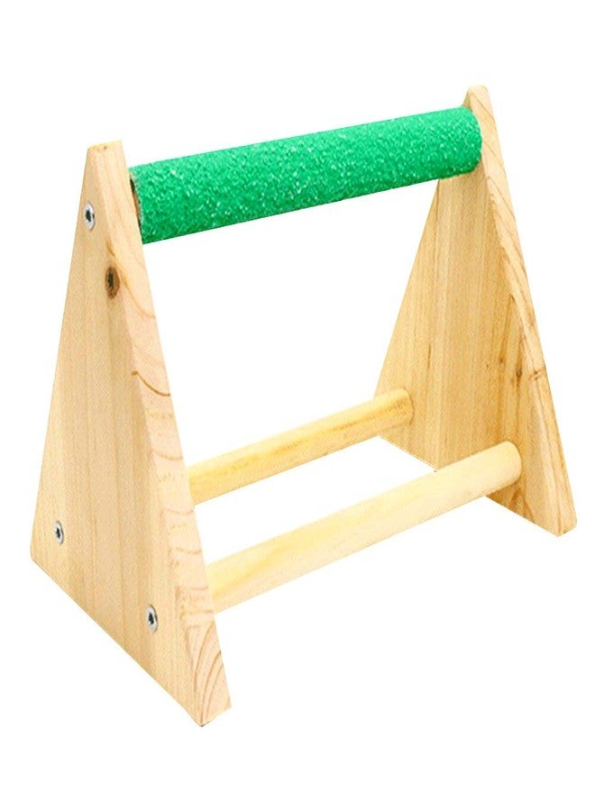 ويستيرن إرا طاولة خشبية طبيعية من العصر الغربي، مكان ممتع للتسلق والتدريب، حامل رمل للطيور/لعبة طيور (7 بوصات) - Image 3